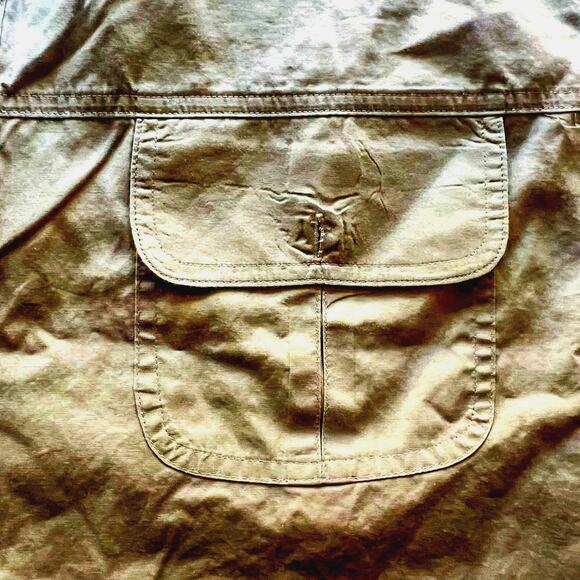 Boulder Creek Trading Co. VTG Tan Mens Button Up Shirt 4XLT w/ Epaulets. - Picture 7 of 12